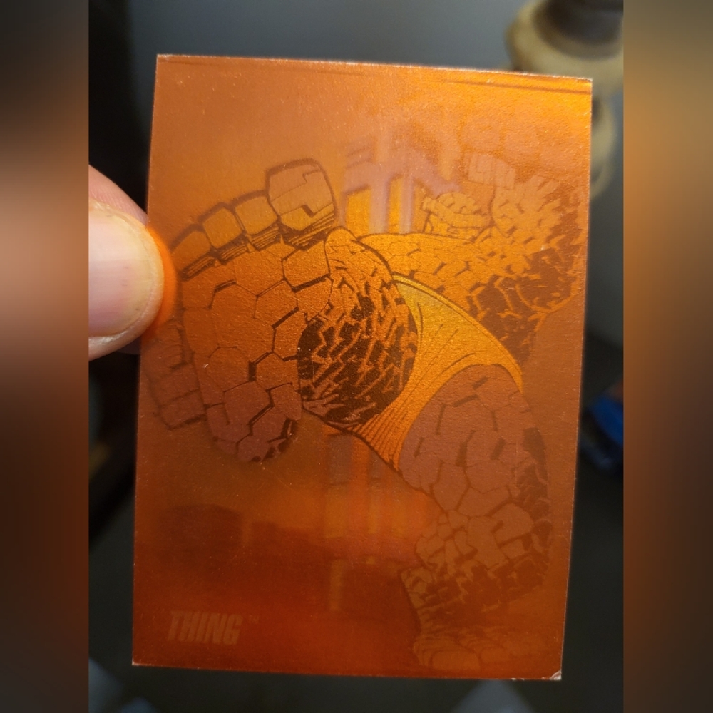 1992 Marvel Super Heroes "Thing" Holographic Trading Card